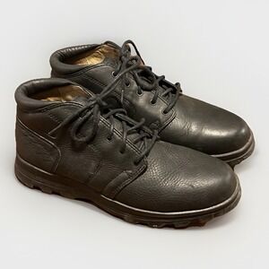 Nike ACG Black Leather Boots Trail Hiking Outdoor Mens US 11 Rugged Lug Sole Y2K